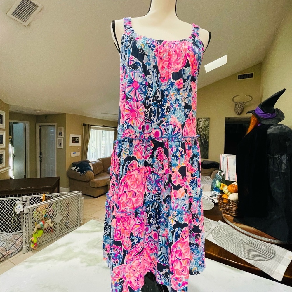 Lilly Pulitzer “Loro” Swing Dress size Large NWT